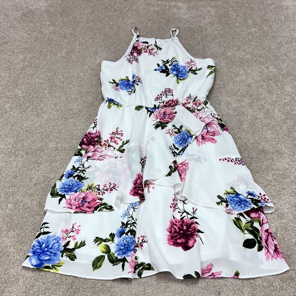 Iz Byer Dress Women’s Multicolored Floral Sleeveless Size XS NWT - Picture 5 of 13